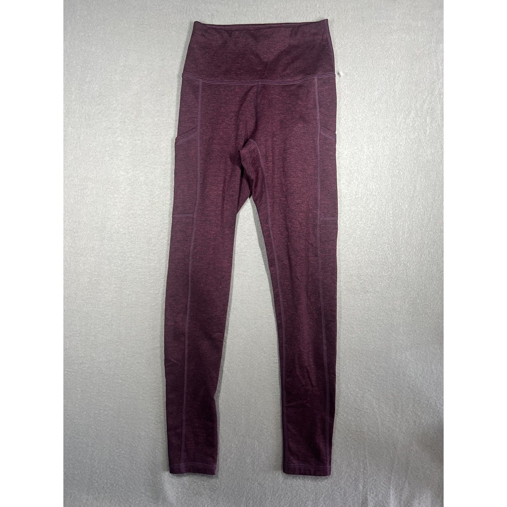 Aerie Women's Play Move Chill High‎ Rise Athletic Leggings Size S Burgundy